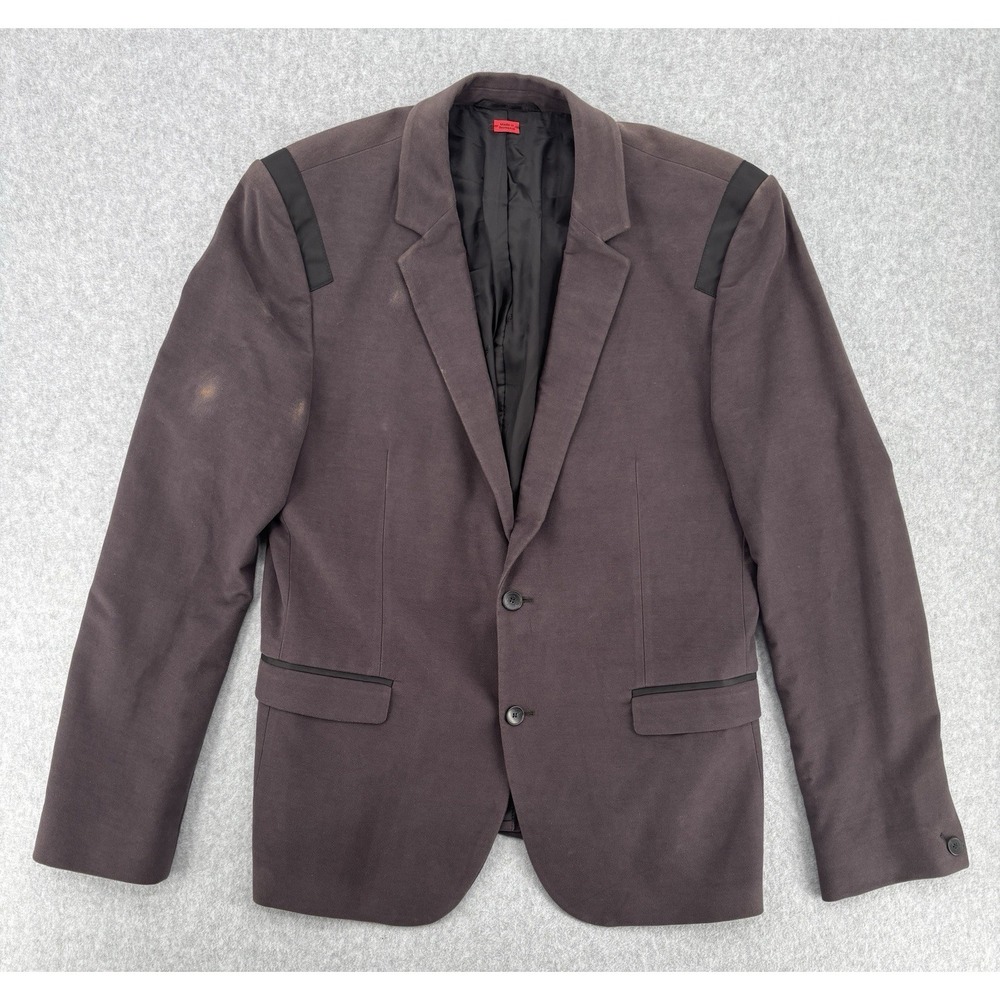 HUGO Hugo Boss Aktan Cotton Sport Coat Blazer 44R Brown Trim Romania